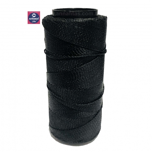 Cordonê Cordão Encerado Settanyl 100g 160m SNYL 04 TEXT 480 3181 - COR - 0011 Preto