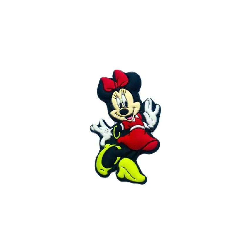 Aplique de Silicone Emborrachado Minnie inteira - Minnie inteira vest Vermelho AN1129