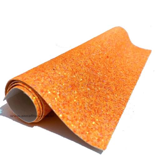 Lonita em Glitter - Laranja Neon
