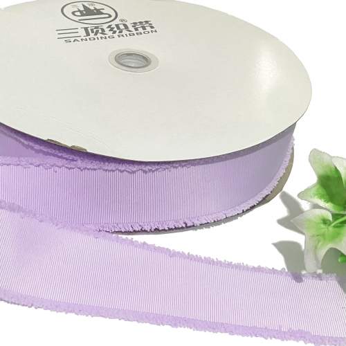 Fita de Gorgorão Sanding BORDAS DESFIADA de 38mm Por metro - Lilás Lavanda 192