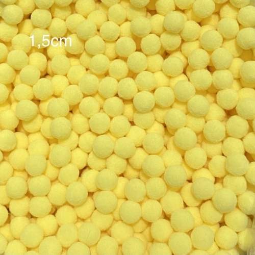 Pompom Bolinha - Amarelo Bebê
