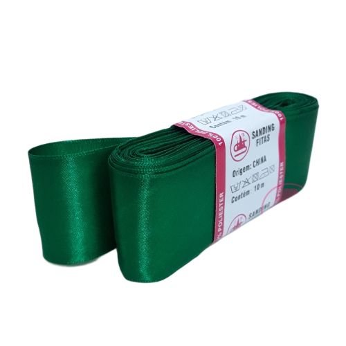 Fita de Cetim 10m - Verde Bandeira 76
