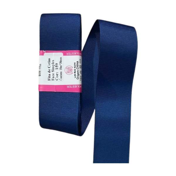 Fita de gorgurão Sanding 10m - Azul Marinho 159