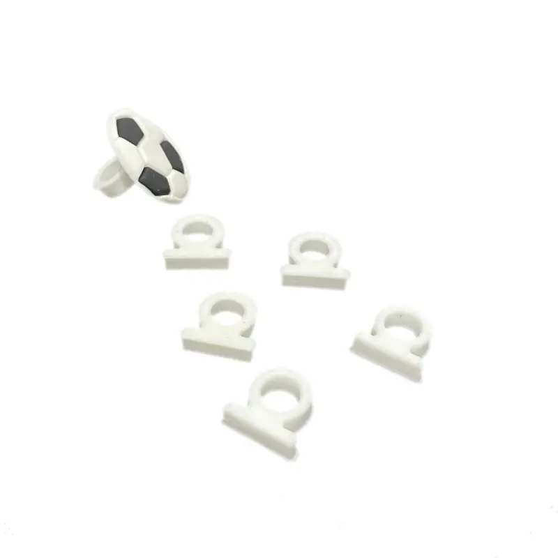 Adaptador de Silicone para Apliques e Canetas de 15mm base furo 7mm pacote com 5 unidades - Branco 01