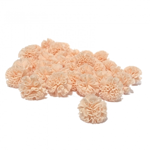 Pompom de Malha Poliéster - Salmão Candy
