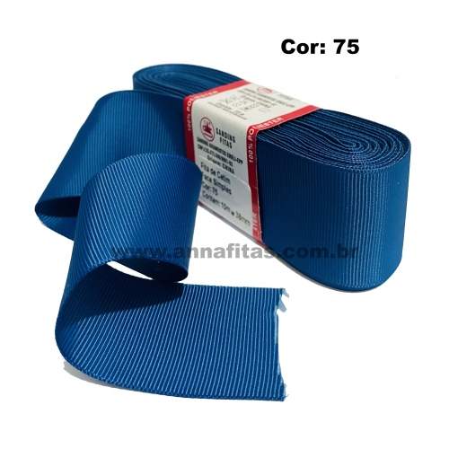 Fita de gorgurão Sanding 10m - Azul Petróleo 75