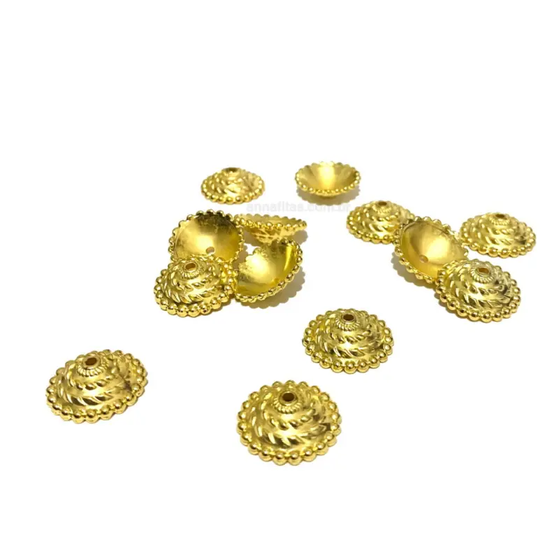 Tulipas ABS OURO de 18mm com 10g aproximadamente 22 unidades - Dourado