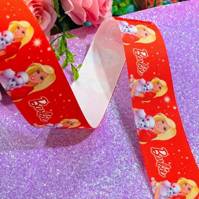 Fita de gorgorão Personalizada de 38mm - P_Barbie