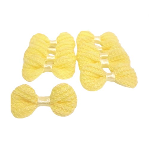 Lacinho de Crochê - Amarelo Bebê 288
