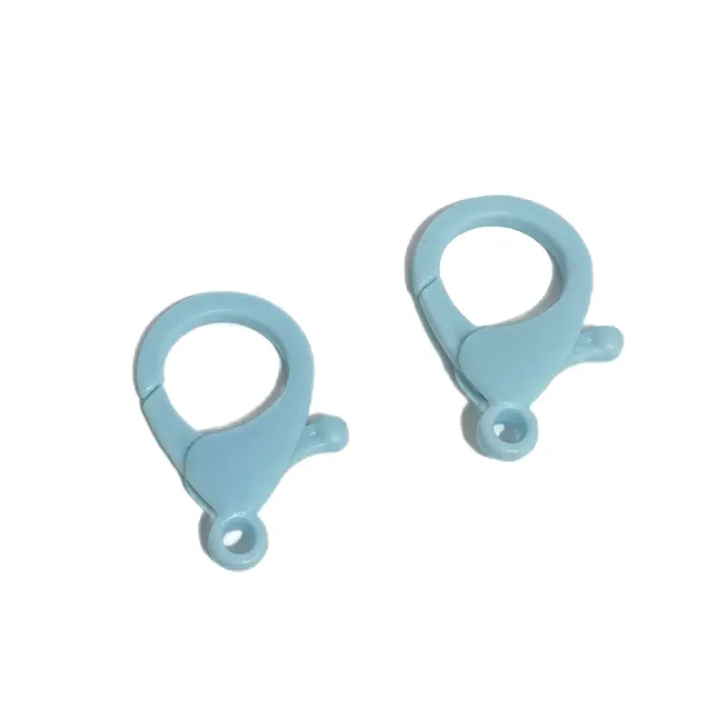Mosquetão Fecho Lagosta em Plastico para Pulseira 2 unidades de 3,5cm AZUL BEBÊ - Azul Bebê
