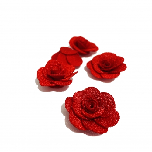 Flor de Tecido - Vermelho 26