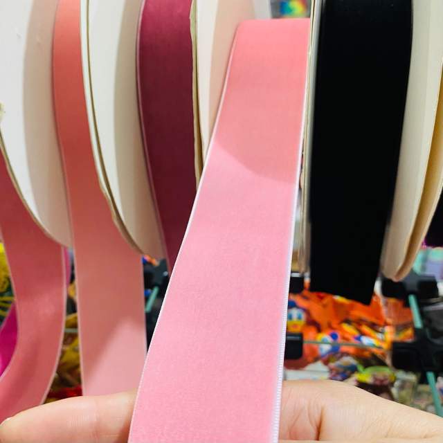 Fita de Veludo Sanding - Veludo Salmão Rosado 09