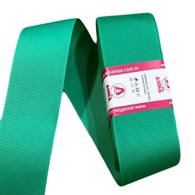 Fita de gorgurão Sanding 10m - Verde Esmeralda 299