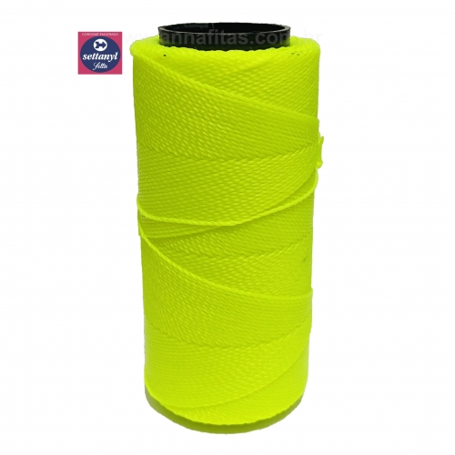 Cordonê Cordão Encerado Settanyl 100g 160m SNYL 04 TEXT 480 3181 - COR - 0326 AMARELO NEON