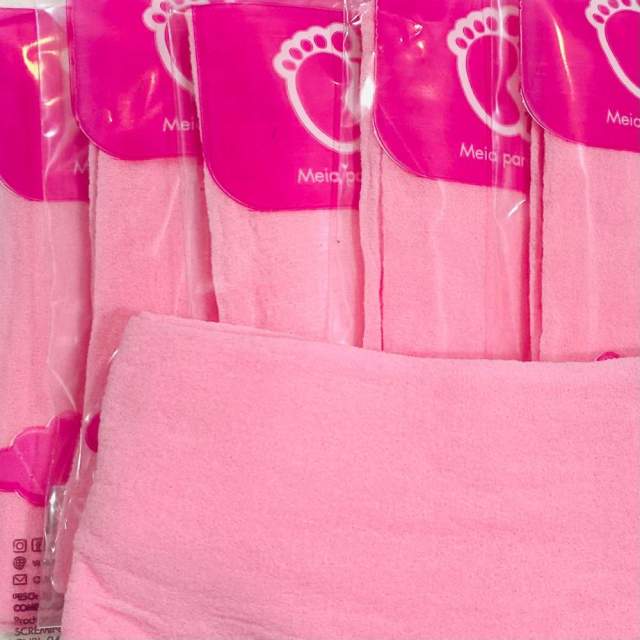Meia de Seda Passo Fofo Lisa para artesanato - 35 - Rosa Bebê