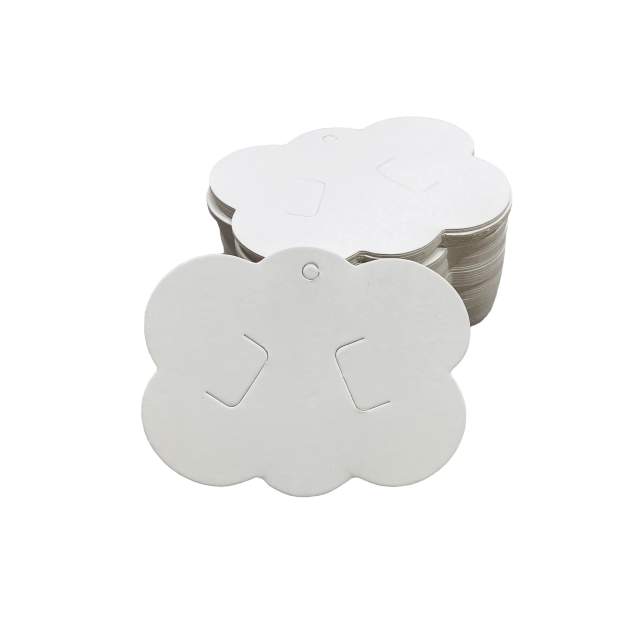 Tag Nuvens para laços e Presilhas - Branco 01
