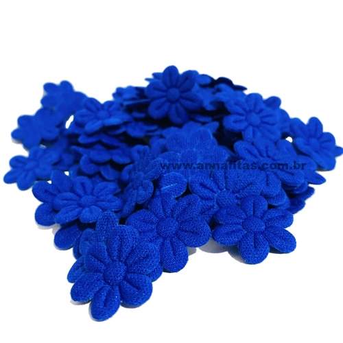 Flor Prensada  - Azul Royal