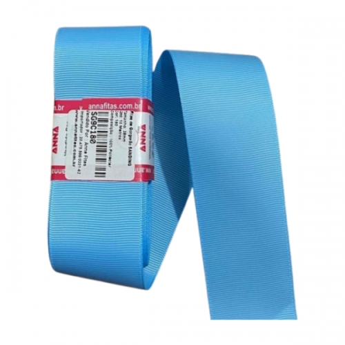 Fita de gorgurão Sanding 10m - Azul Claro 180