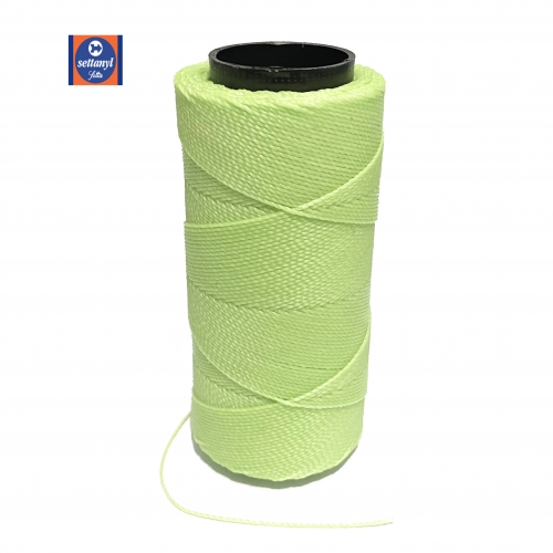 Cordonê Cordão Encerado Settanyl 100g 160m SNYL 04 TEXT 480 3181 - COR - 1405 VERDE LIMÃO