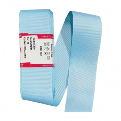 Fita de gorgurão Sanding 10m - Azul Bebê 50