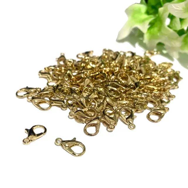 Fecho Lagosta Em METAL DOURADO de 1,2 cm com 25 unidades