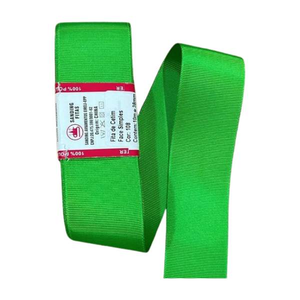 Fita de gorgurão Sanding 10m - Verde 108