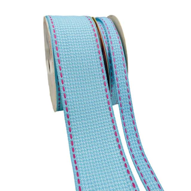 Fita Sinimbu Pespontada com 10 Metros AZUL FROZEN Ref-1809