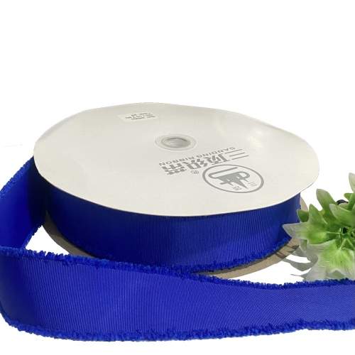 Fita de Gorgorão Sanding BORDAS DESFIADA de 38mm Por metro - Azul Royal 60