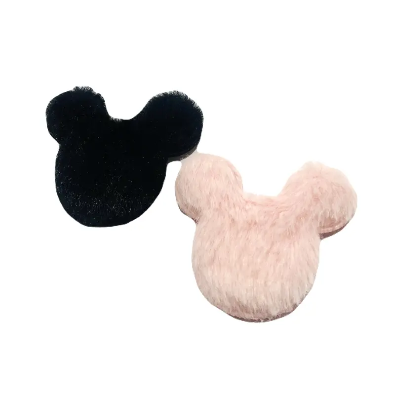 Aplique Micke Mouse de Pelúcia de 4,5cm X 5,5cm Rosa Princesa