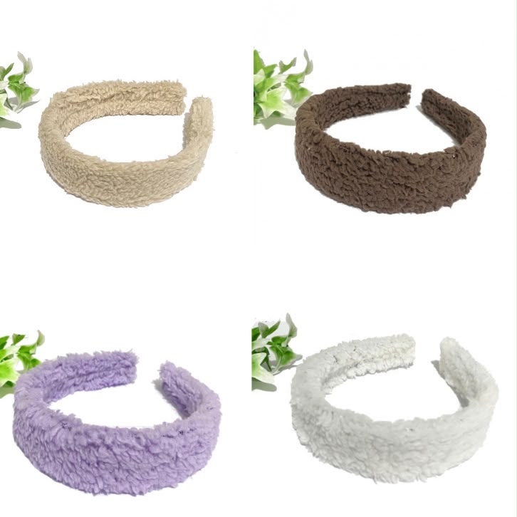 Tiara Encapada de Pelúcia Tedy 1 unidade - Tiara de Pelúcia Tedy
