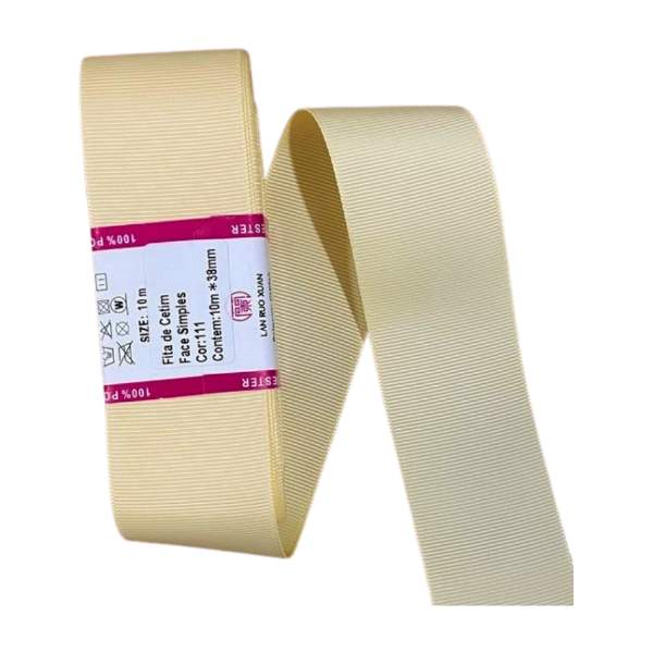 Fita de gorgurão Sanding 10m - Creme 111