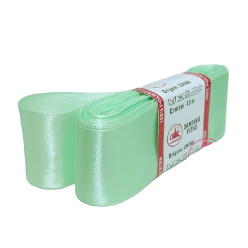 Fita de Cetim 10m - Verde Água 80