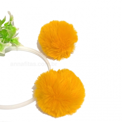 Pompom Pelúcia - Amarelo Queimado