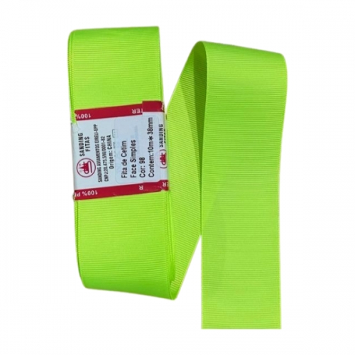 Fita de gorgurão Sanding 10m - Verde Limão 98