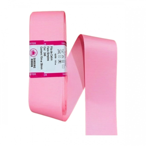 Fita de gorgurão Sanding 10m - Rosa Pêssego 246