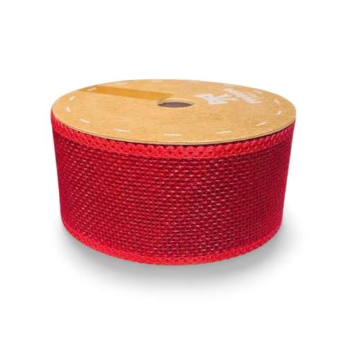 Fita da Juta de 40mm  - Vermelho 26