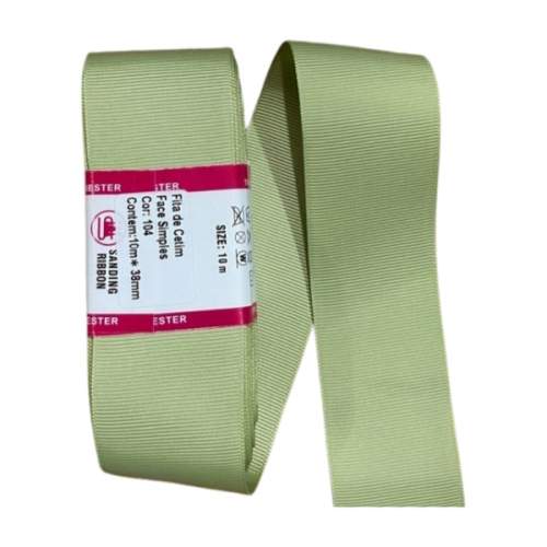 Fita de gorgurão Sanding 10m - Verde Abacate 104