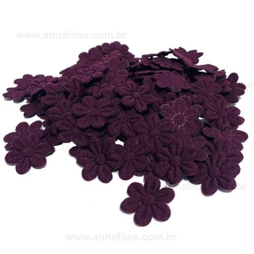 Flor Prensada  - Roxo Berinjela 46