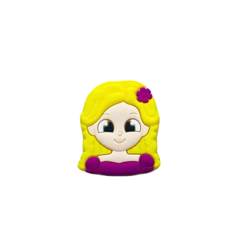 Aplique de Silicone Emborrachado Princesas - Rapuze AN1122