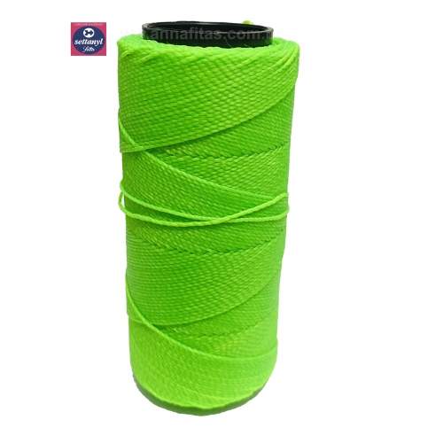 Cordonê Cordão Encerado Settanyl 100g 160m SNYL 04 TEXT 480 3181 - COR - 0329 VERDE NEON