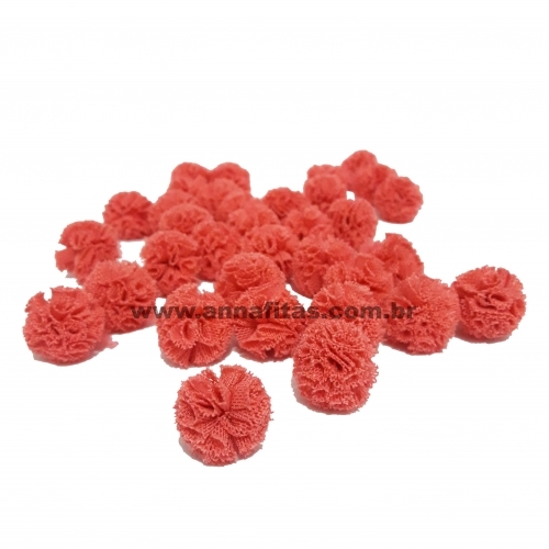 Pompom de Malha Poliéster - Salmão