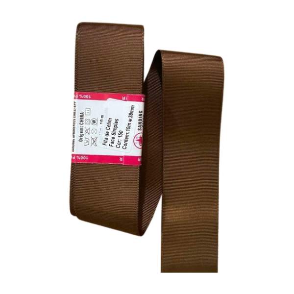 Fita de gorgurão Sanding 10m - Marron 150